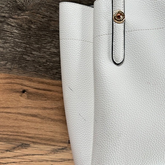 Nanette Lepore Brielle Solid Bag in a Bag Pearl Cream white Tote Shoulder Purse - Picture 2 of 6